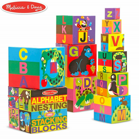 English Alphabet Nesting and Stacking Blocks