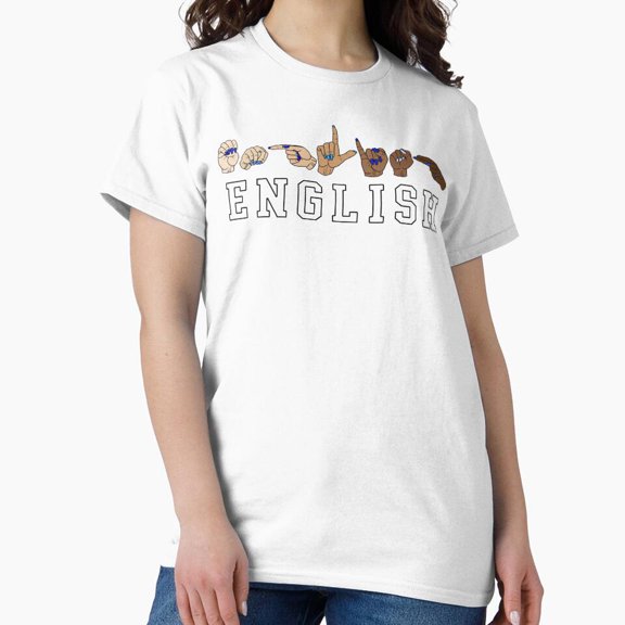 English Asl Sign Language T-Shirt