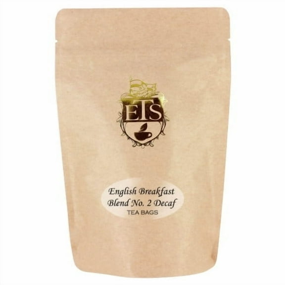 English Tea Store English Breakfast Teabags Blend Number Two CO2 Decaffeinated, 25 Count
