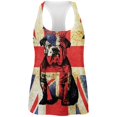 thumbnail image 1 of English British Bulldog Crown Grunge Flag All Over Womens Work Out Tank Top, 1 of 2