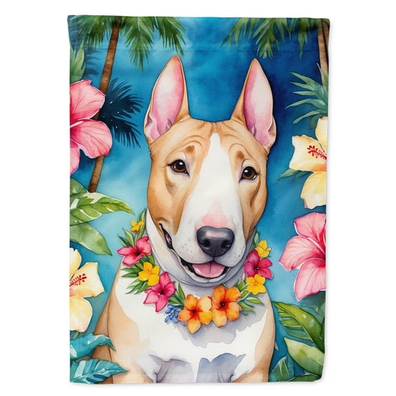 English Bull Terrier Luau House Flag