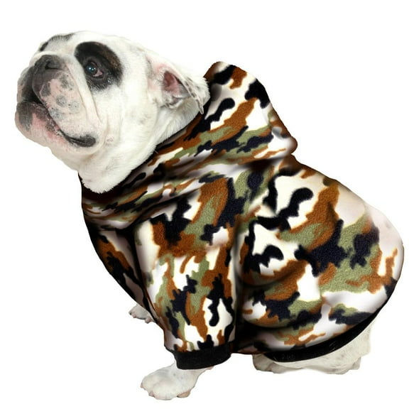 English Bulldog BEEFY Hoodie Sweatshirt - Fits 31 to 55 LB Dog - Over 20 Patterns to Choose From!