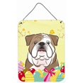 thumbnail image 1 of English Bulldog Easter Egg Hunt Wall or Door Hanging Prints, 1 of 1