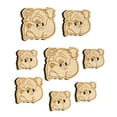thumbnail image 1 of English Bulldog Head Wood Buttons for Crochet Knitting Sewing DIY Craft - 1.25 Inch Large (5pcs), 1 of 7