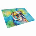 thumbnail image 1 of English Bulldog Hippie Dawg Glass Cutting Board Large 12 in x 15 in, 1 of 5