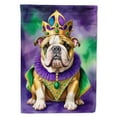 thumbnail image 1 of English Bulldog King of Mardi Gras House Flag 28 in x 40 in, 1 of 7