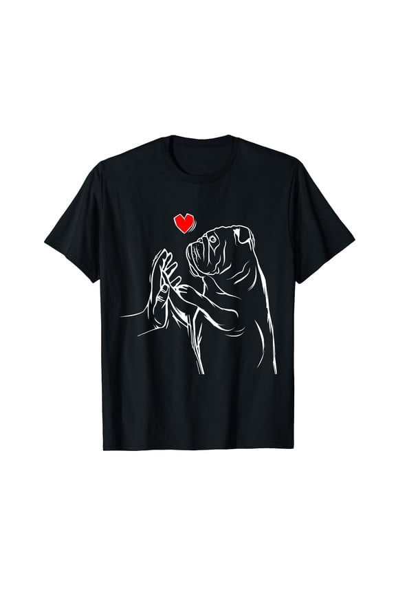 English Bulldog Love Cute Bully Dog Mom Funny Girls Gift T-Shirt