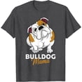 thumbnail image 1 of English Bulldog Mama Cute Dog Mom Funny Gift Softstyle Unisex T-Shirt,Dark Heather Grey Color,Size M, 1 of 5