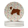thumbnail image 1 of English Bulldog Merry Christmas Large Sandstone Coasters Pack of 4 4 in x 4 in, 1 of 3
