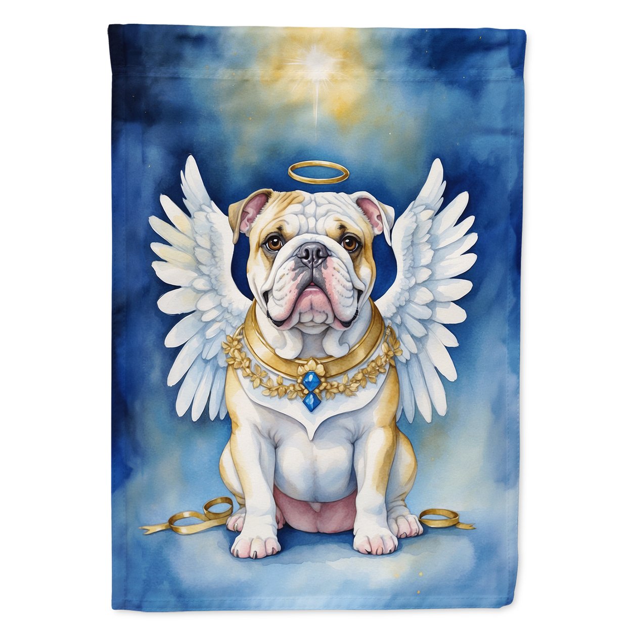 English Bulldog My Angel Garden Flag 11.25 in x 15.5 in