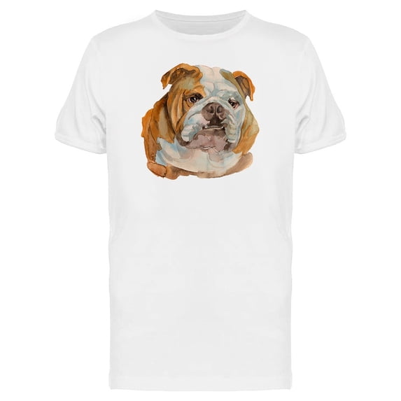 English Bulldog Painting Tee Men's -Image by Shutterstock