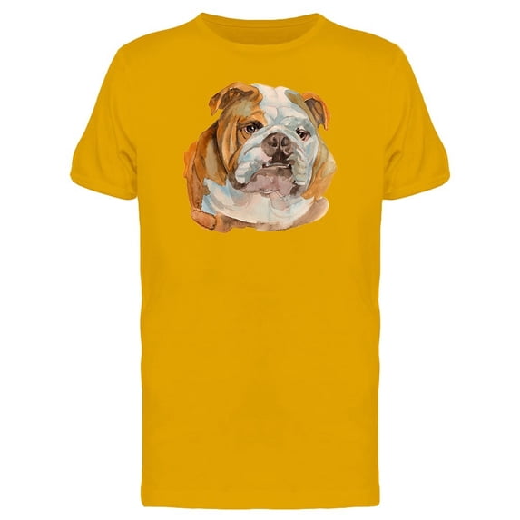 English Bulldog Painting Tee Men's -Image by Shutterstock