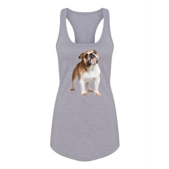 English Bulldog Racerback Tank Women -SPIdeals Designs, Female Small