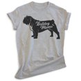 thumbnail image 1 of English Bullog Mama T-shirt, Unisex Women's Shirt, English Bulldog Owner, Cool Dog Mom Gift, Heather Gray, Small, 1 of 6