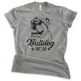 thumbnail image 1 of English Bullog Mom T-shirt, Unisex Women's Shirt, English Bulldog Owner, Cool Dog Mom Gift, Dark Heather Gray, X-Large, 1 of 6