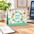 thumbnail image 1 of English Calendar,Daily Office Planner,Customized Desk Calendar,Desktop Schedule and Planning Organizer 8.07*7.01*3.15IN, 1 of 7
