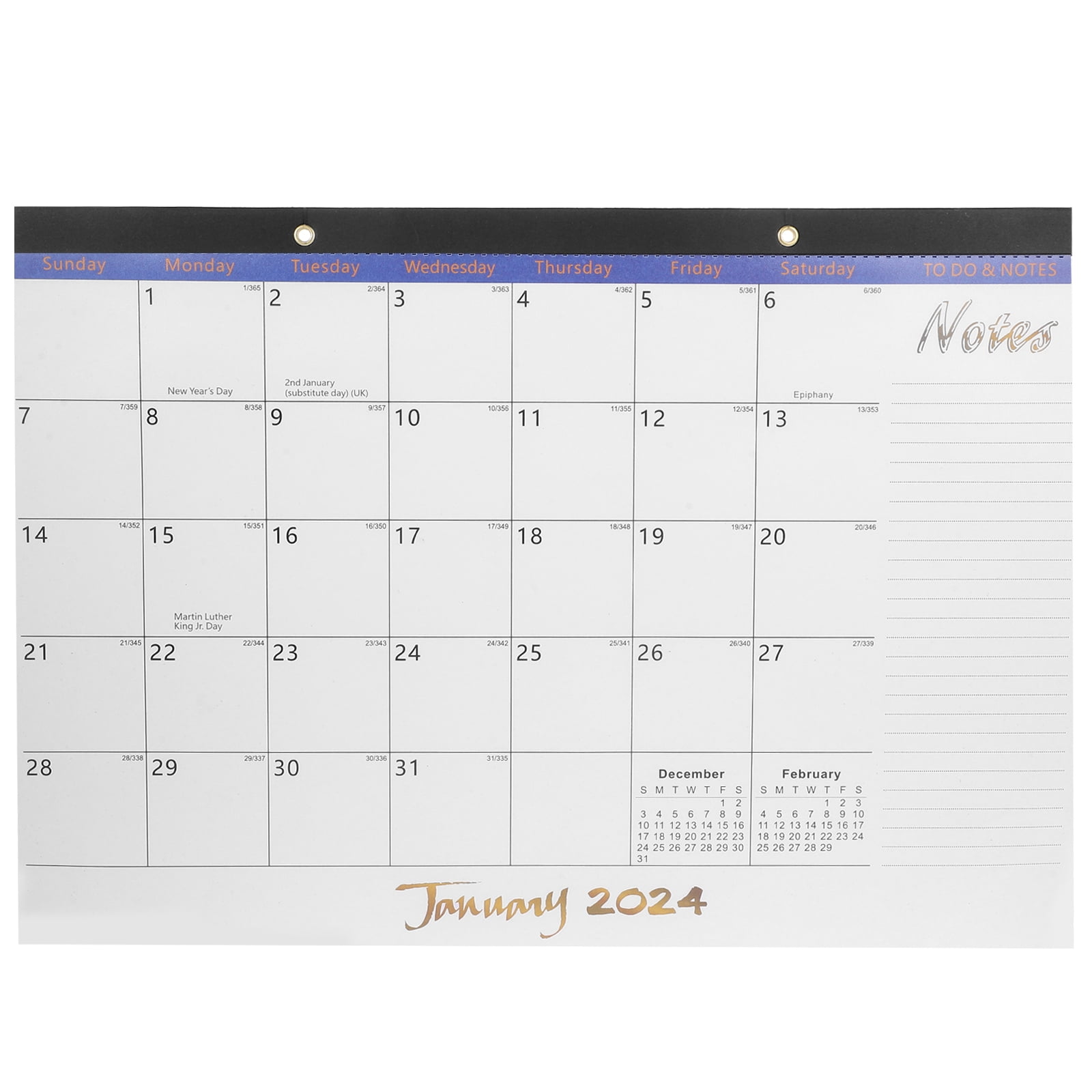 English Calendar Wall 20242025 Hanging Calendars Memorandum Office