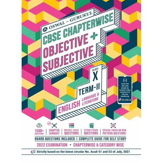 English Chapterwise Objective + Subjective for CBSE Class 10 Term 2 Exam, (Paperback)