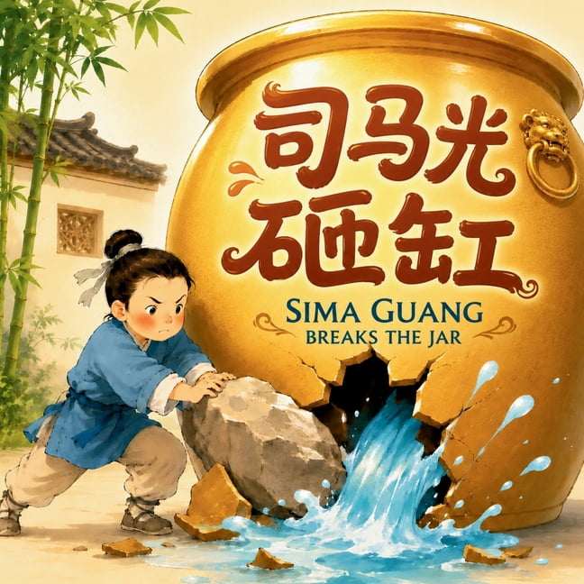 English-Chinese Bilingual Kids' Books Sima Guang Breaks the Jar 司马光砸缸: A Bilingual Classic Chinese Story of Quick Thinking , (Paperback)