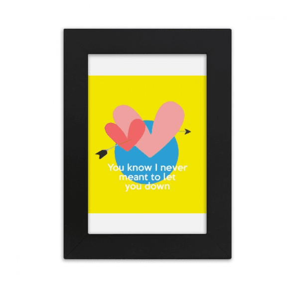 English Classic Emotional Lyrics Disappointed Desktop Photo Frame Picture Display Art Painting Exhibit