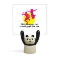 thumbnail image 1 of English Classic Emotional Lyrics Girl Memo Holder Cartoon Animal Panda Stand Decoration, 1 of 3