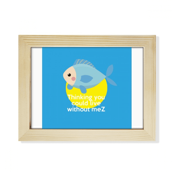 English Classic Emotional Lyrics Miss Desktop Photo Frame Picture Art Decoration Painting 6x8 inch