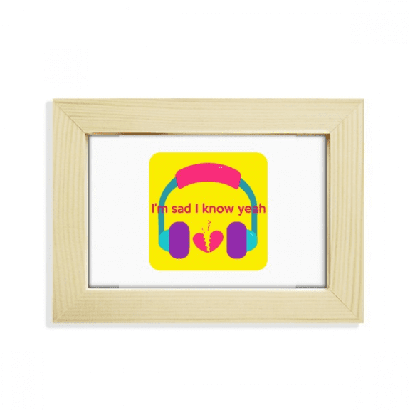 English Classic Emotional Lyrics Sad Desktop Decorate Photo Frame Picture Art Painting 5x7 inch