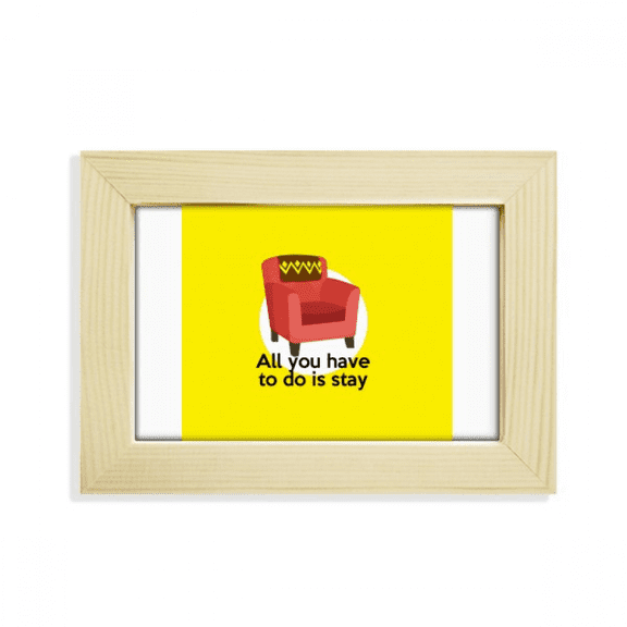 English Classic Emotional Lyrics Stay Desktop Decorate Photo Frame Picture Art Painting 5x7 inch