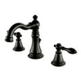 thumbnail image 1 of English Classic Widespread Lavatory Faucet with Metal Lever Handle, Oil Rubbed Bronze, 1 of 1