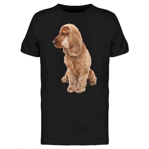 English Cocker Looking Down T-Shirt Men -Image by Shutterstock, Male XX-Large