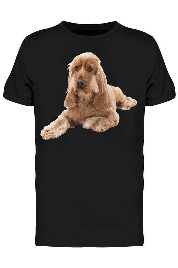 English Cocker Posing  T-Shirt Men -Image by Shutterstock, Male Large