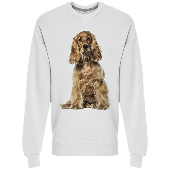 English Cocker Sitted Sweatshirt Men -Image by Shutterstock, Male 3X-Large