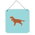 thumbnail image 1 of English Cocker Spaniel Checkerboard Blue Wall or Door Hanging Prints, 1 of 1