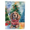 thumbnail image 1 of English Cocker Spaniel Christmas House Flag 28 in x 40 in, 1 of 7