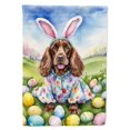 thumbnail image 1 of English Cocker Spaniel Easter Egg Hunt House Flag, 1 of 7