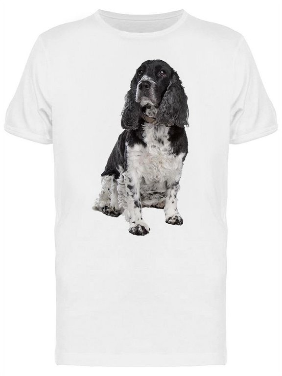English Cocker Spaniel Posing T-Shirt Men -Image by Shutterstock, Male x-Large