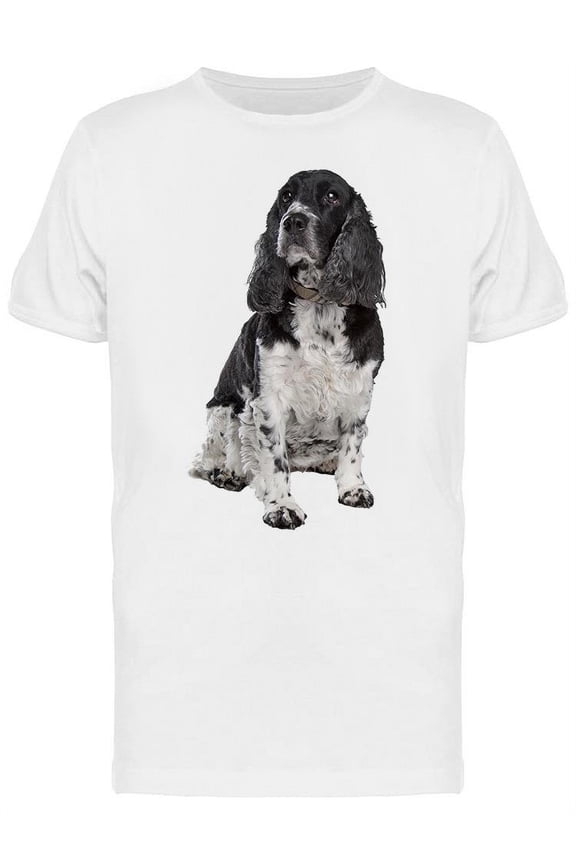 English Cocker Spaniel Posing T-Shirt Men -Image by Shutterstock, Male x-Large