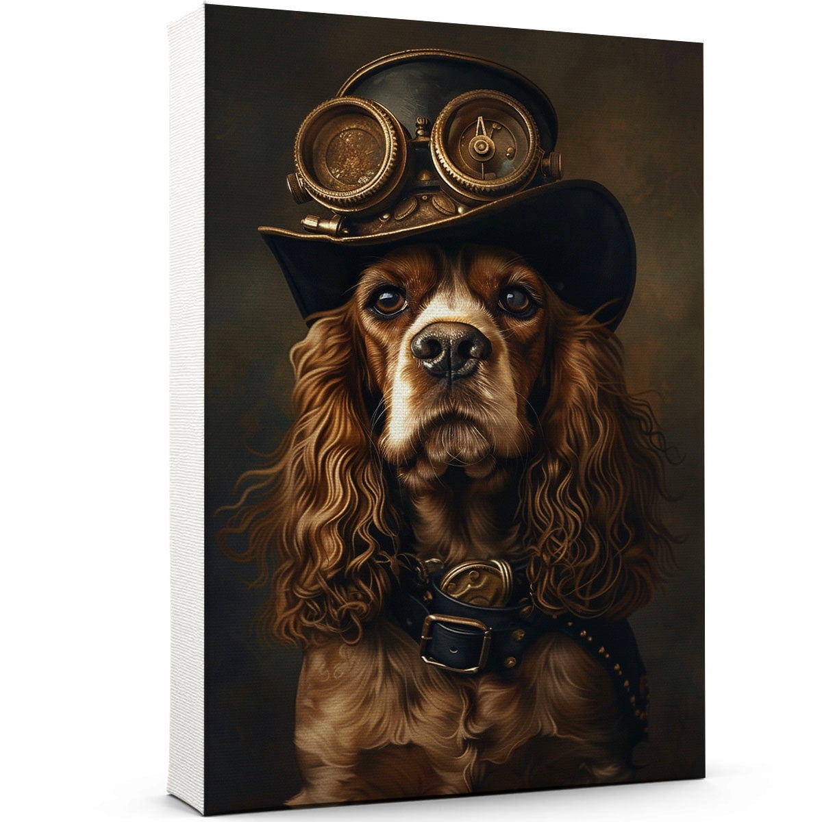 English Cocker Spaniel Wall Art Dog Canvas Paintting Wall Art Vintage ...