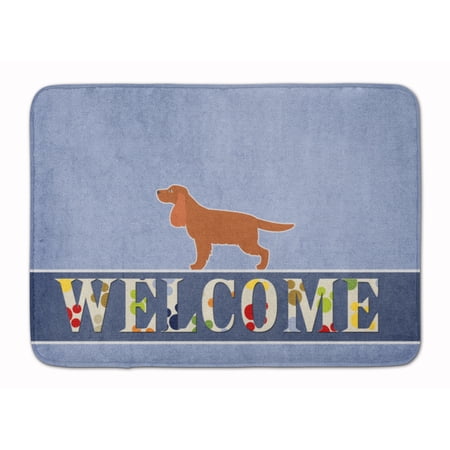 English Cocker Spaniel Welcome Machine Washable Memory Foam Mat