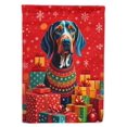 thumbnail image 1 of English Coonhound Holiday Christmas Garden Flag 11.25 in x 15.5 in, 1 of 7