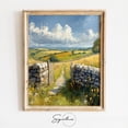 Spring Medoq English Cotswolds Spring Meadow Wall Art Print, Rustic Countryside ...