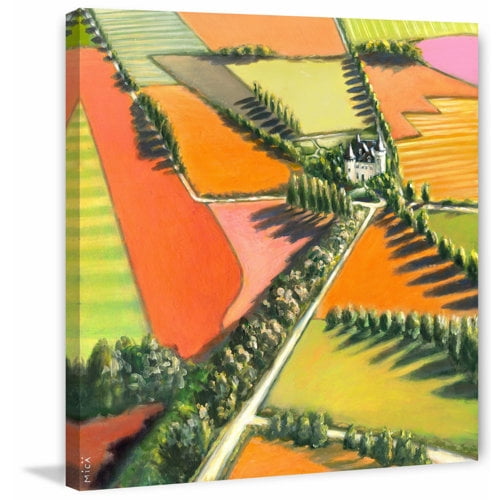 "English Country Chateau" Painting Print on Wrapped Canvas