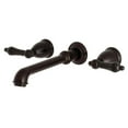 thumbnail image 1 of English Country English Country 2-Handle Wall Mount Roman Tub Faucet, Oil Rubbed Bronze, 1 of 1