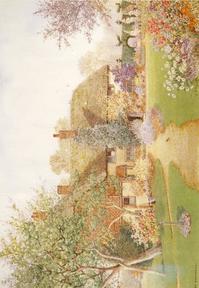 English Country Garden Canvas Art - James Matthews (24 x 36)