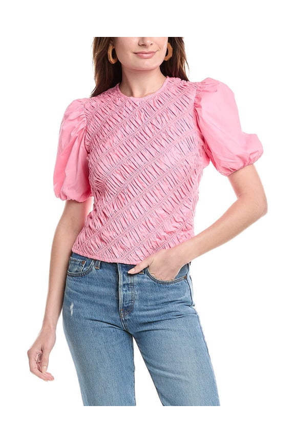 womens Asymmetrical Top, s, Pink