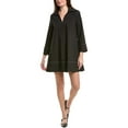 thumbnail image 1 of English Factory womens  Contrast Stitch Detailed Mini Dress, l, Black, 1 of 3