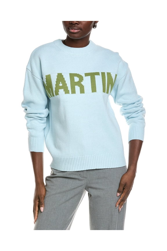 womens  Crewneck Statement Sweater, l