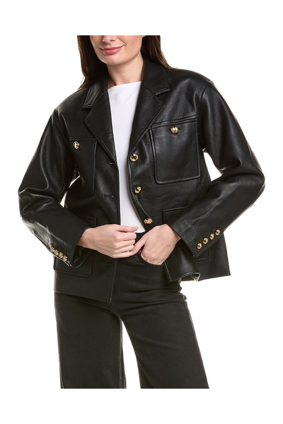 womens  Drop-Shoulder Jacket, m, Black