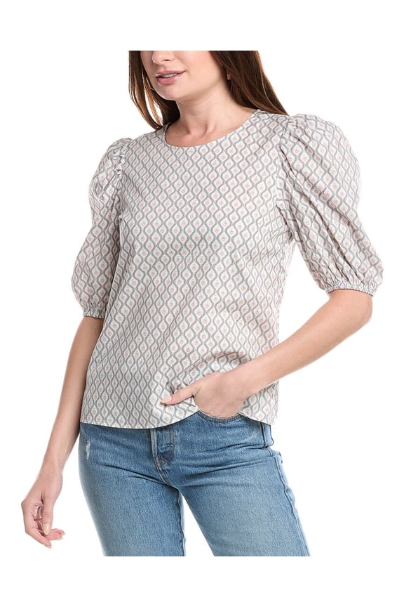 womens Floral Print Top, xs, Pink