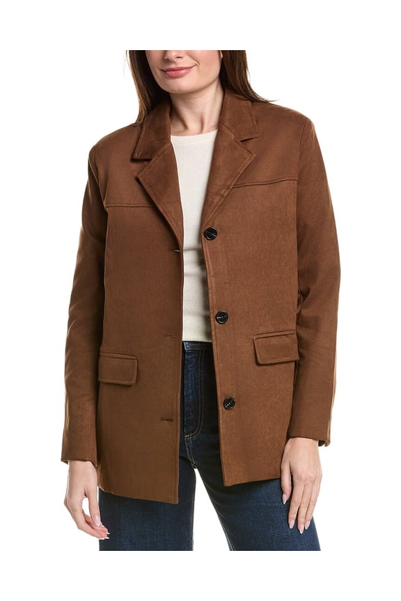 womens  Jacket, l, Brown